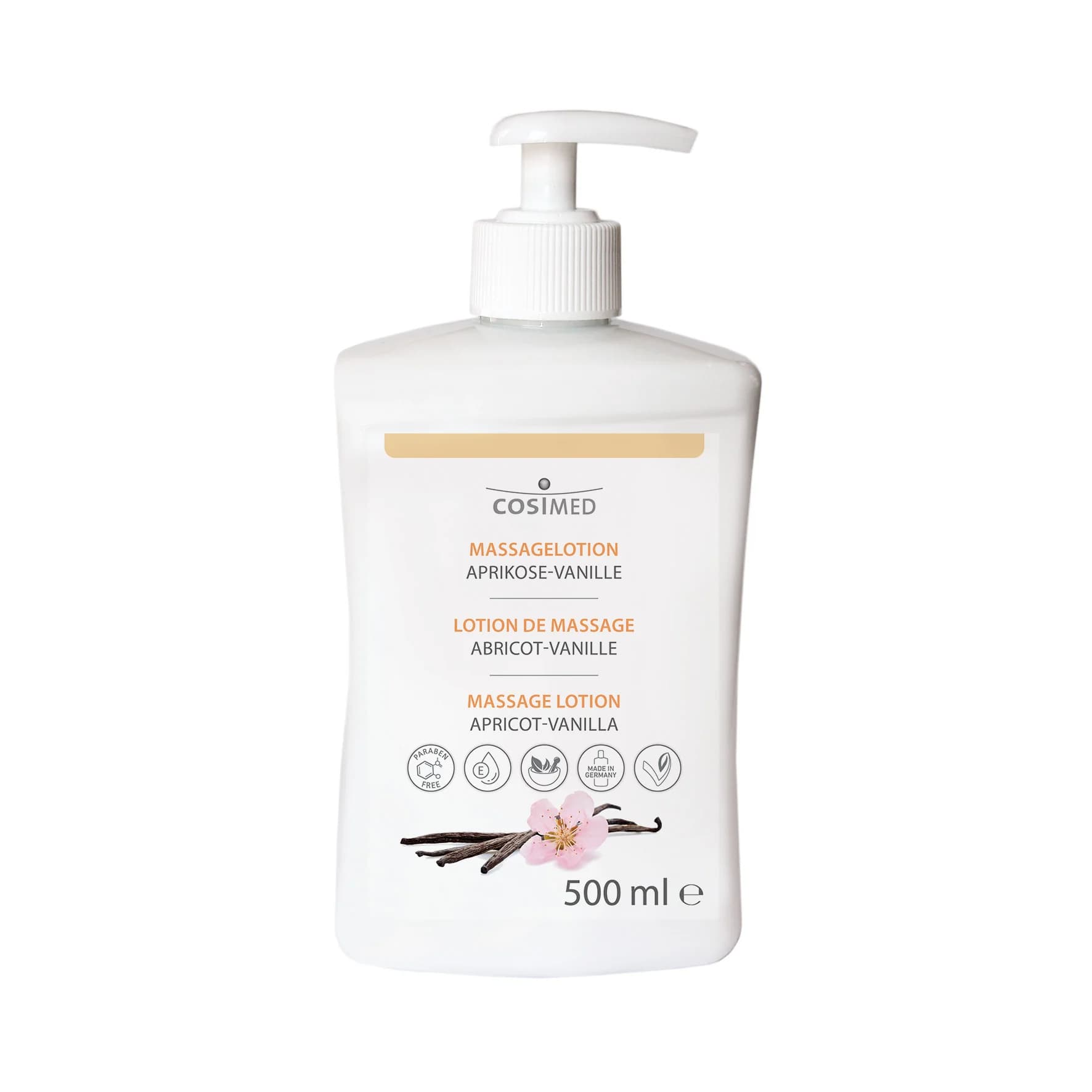Cosimed Massage Lotion 500 ml Abrikos – Vanilie 3
