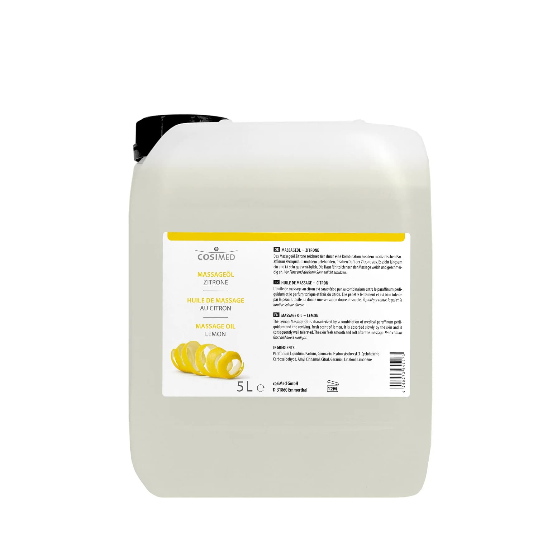 Cosimed massageolie lemon 5000 ml 3
